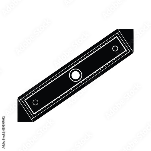 spirit level on white background