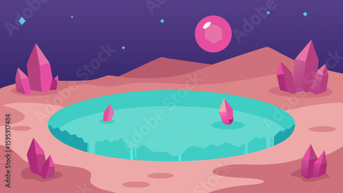 enchanted lagoon pink salt flats gemstones