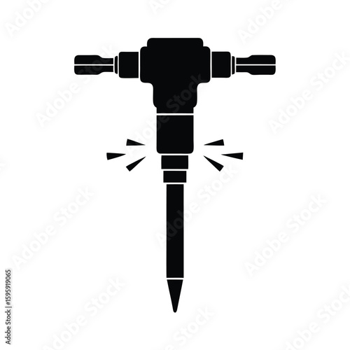 jackhammer vector illustration
