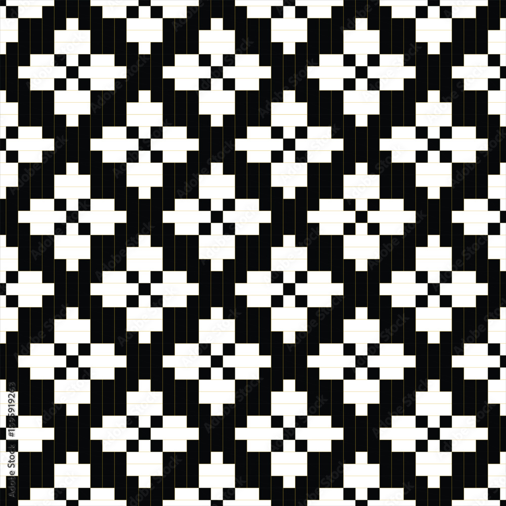 Golden Line Woven Pattern Seamless Vector – Elegant Black and White Textile, Wallpaper & Tile Design Golden Line Woven Pattern Seamless Vector – Elegant Black and White Textile, Wallpaper & Tile Design