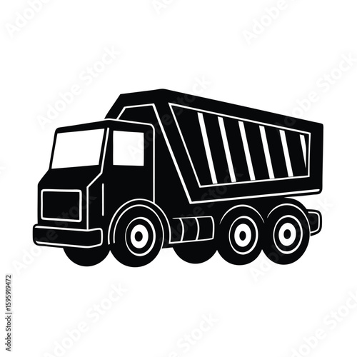 dump truck vector illustration