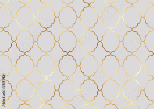 decorative arabic themed pattern background with gold foil texture 0703