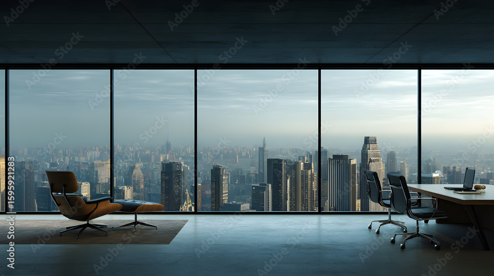 Fototapeta premium Corporate Sky Scrapper Office