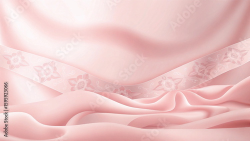 Pink and white floral pattern with a vintage lace texture perfect for wedding backgrounds or seamless textile designs