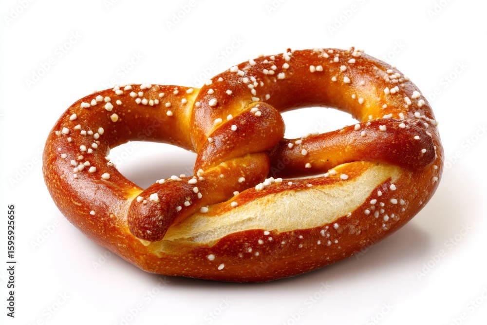 a fresh pretzel isolated on white background a fresh pretzel isolated on white background