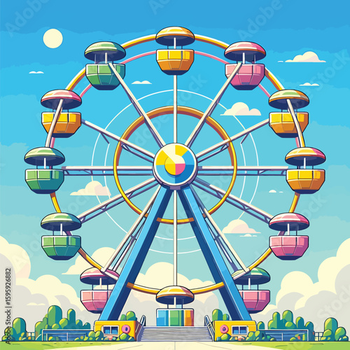 ferris wheel in amusement park