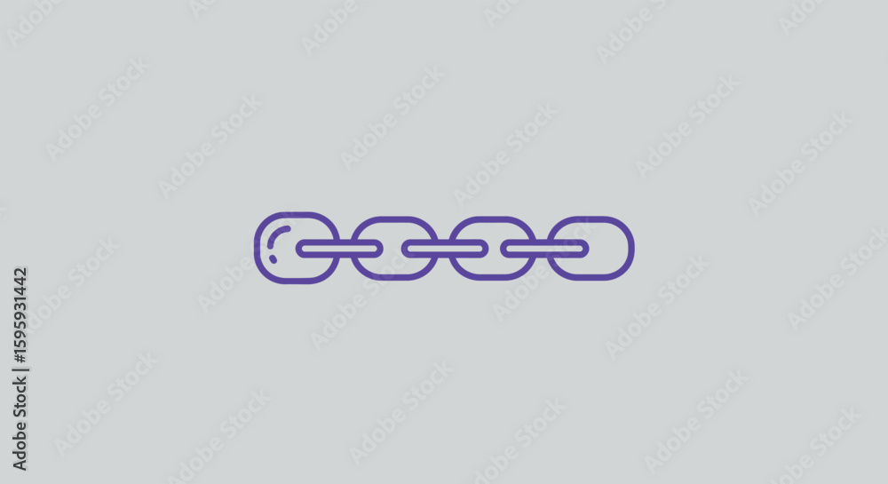 Obraz premium Simple Chain Link Graphic Design