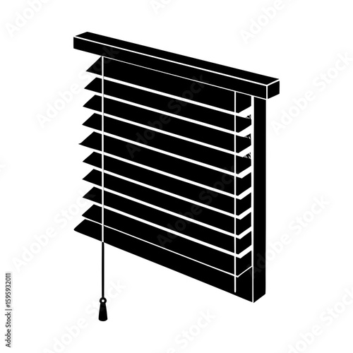 Window covering blinds shade privacy interior room decoration silhouette