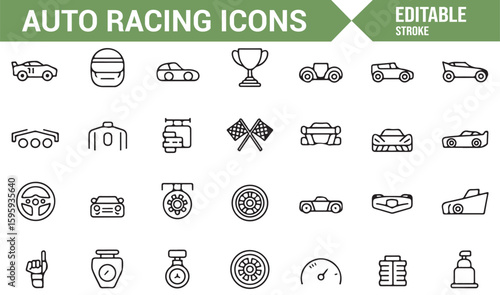 Formula 1 Racing Symbols - Icon Pack for Digital Content