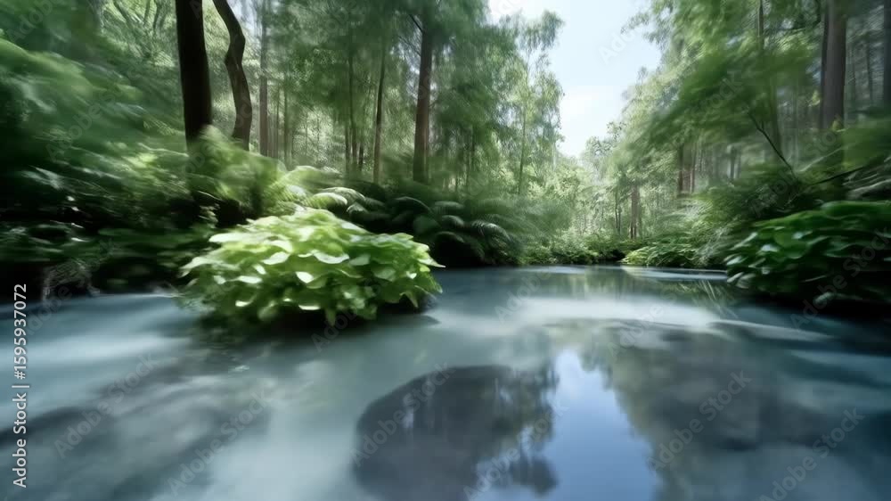 Tranquil forest stream Tranquil forest stream