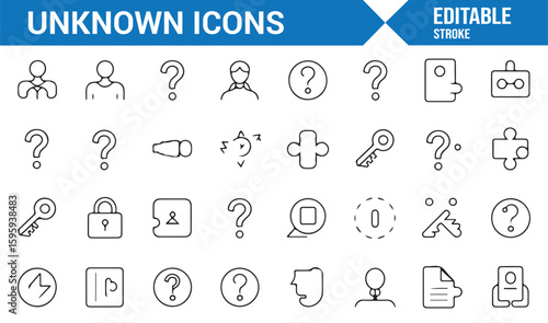 Unsolved Icons for Representing Confusion and Mystery in Graphic Designs
