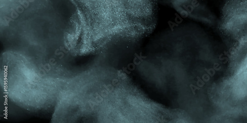 Abstract ash cloud and smoke texture in dark background. Black fog effect transparent smoke isolated dark dramatic sky with black stormy clouds. Grunge creative and decorative fractal smoke art