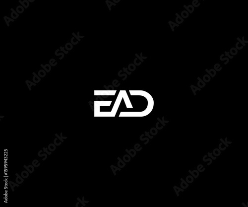 ead fad letter simple clean logo