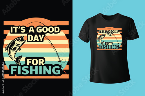 fishing vintage illustration design t shirt vintage