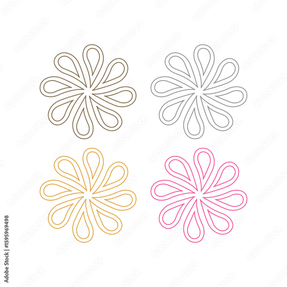 Obraz premium Ayurveda Spa Massage Resort Sign Symbol Logo Vector 