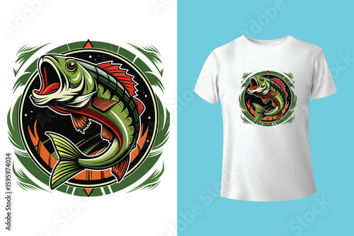 Fishing t-shirt design, Fishing vintage t-shirt , vintage fishing t-shirt graphic illustration, Fishing vector