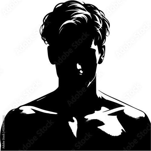 Muscular Male Silhouette