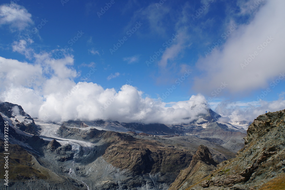 Fototapeta premium Panoramic mountains view 