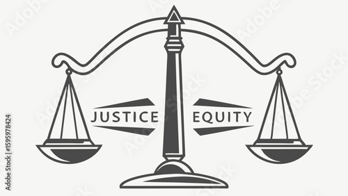 Symbolic Representation of Justice and Equity with Scales.