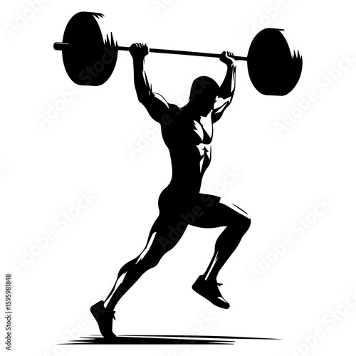 Muscular Male Silhouette