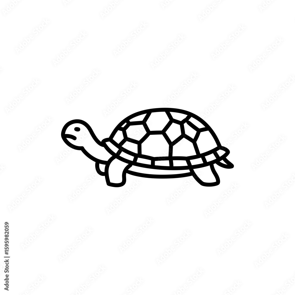 Obraz premium Hypothyroidism Slow Turtle Indicating Reduced Thyroid Activity