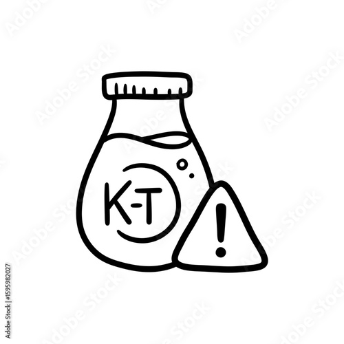 Ketoacidosis Alert Symbol for Diabetic Emergencies