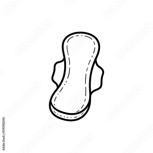 Incontinence Pad Symbol for Medical and Health Use