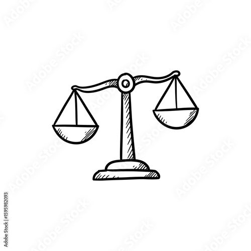 Hormonal Imbalance Scale Icon for Health and Endocrine Disorders