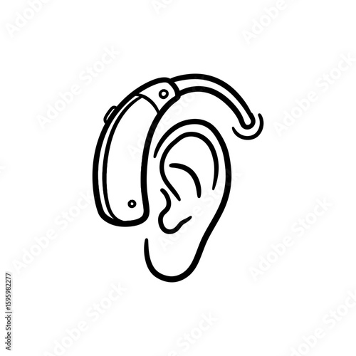 Behind the Ear Hearing Aid Device for Hearing Assistance