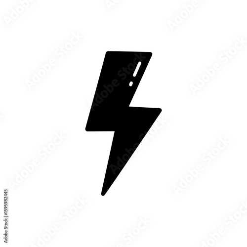 Adrenal Fatigue Symbol with Lightning Bolt and Energy Decline Representation