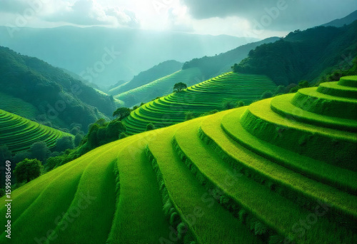 rice terraces in bali indonesia