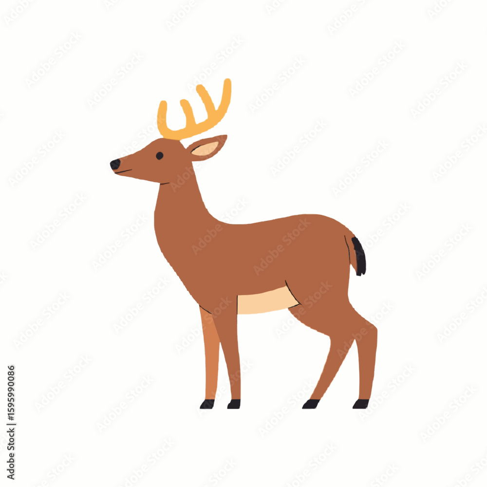 Fototapeta premium deer vector illustration