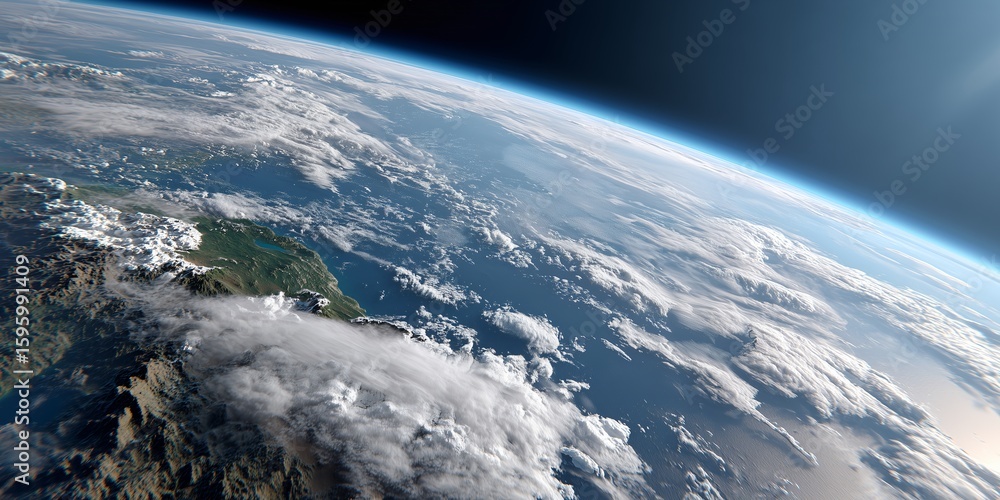 Fototapeta premium planet Earth seen from outer space