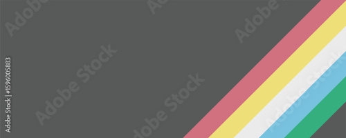 Disability pride flag. Color stripes representing a form of impairment