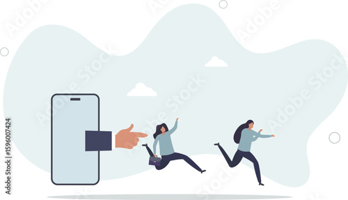 Thought leadership, influencer or key opinion leader, KOL, social marketing for advertising campaign lead or influence by expert person concept.human life.