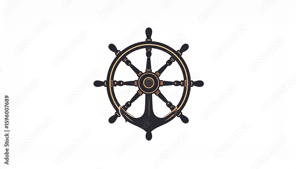 Fototapeta premium Classic Sea Symbol Insignia