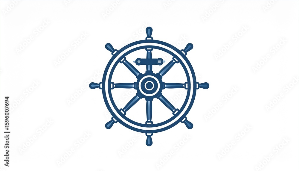 Fototapeta premium Vector Badge for Maritime Themes