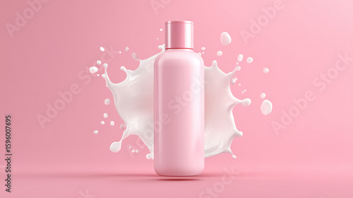 pink nail plastic bottle