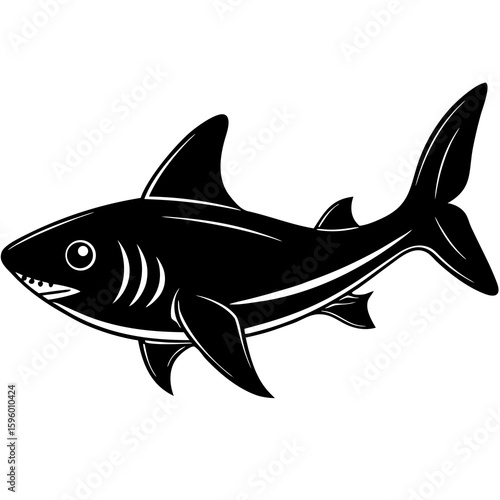 Dogfish  fish vector illustration perfect for posters, icon, t-shirts, cards, wall art prints and ai design.