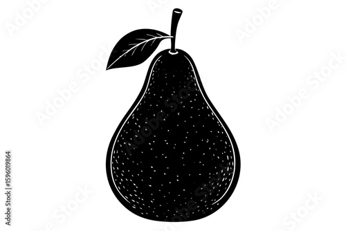 pear on white