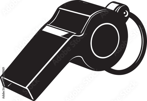 Referee Whistle for Netball Icon Vector
