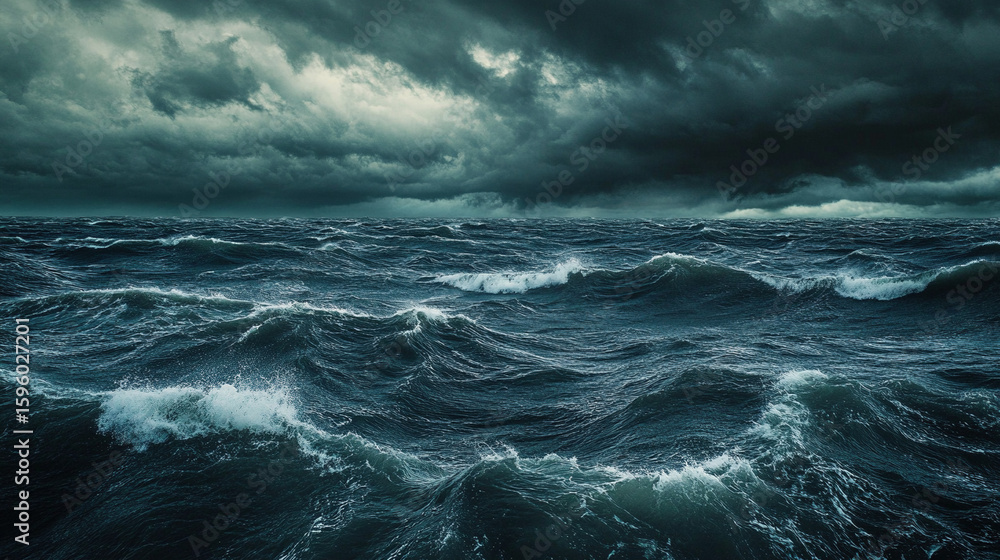 Fototapeta premium stormy sea storm