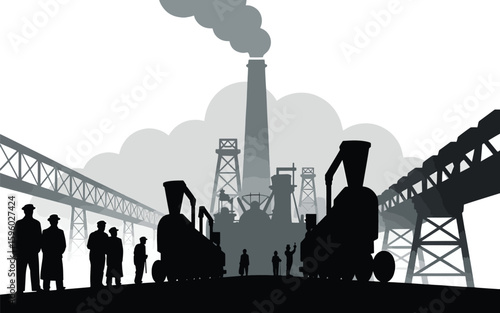 "Forged in Steel: The Industrial Age Silhouettes"

