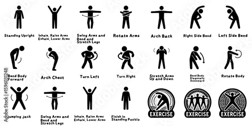 昭和レトロな体操ピクトグラム集、Retro Calisthenics Pictogram Set