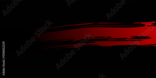 Black and red abstract grunge background with halftone style modern arts.simple mode type4