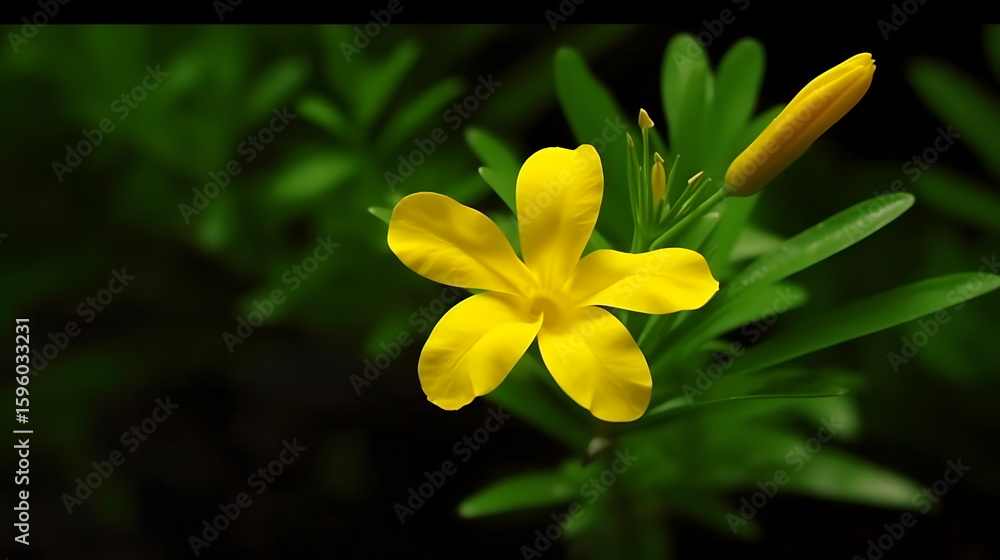 Obraz premium Yellow Flower Close-Up