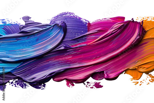 Wallpaper Mural Colorful brush strokes on a transparent background, perfect for creative design, digital art, and abstract compositions. Torontodigital.ca