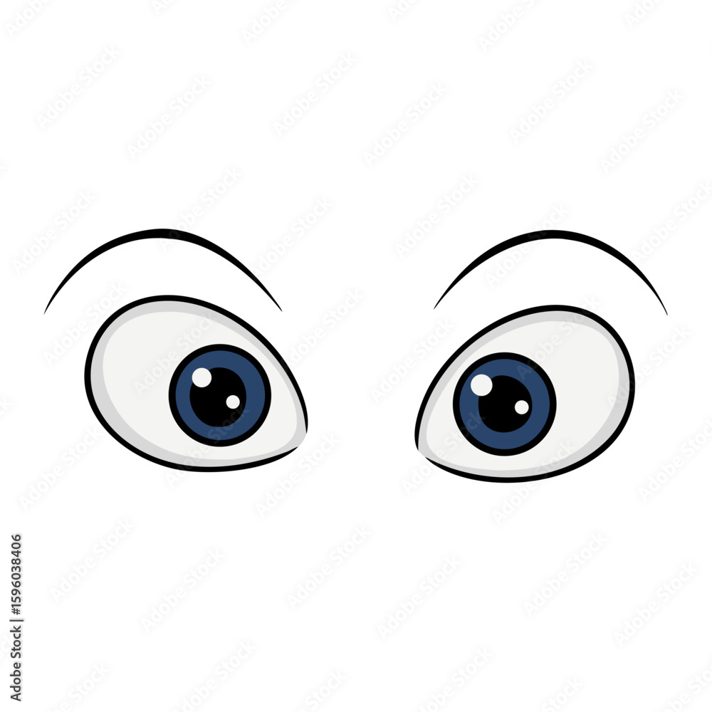 Big Blue Cartoon Eyes with Eyebrows: Expressive Glance for Comic Characters, Emotional Gestures, and Animated Designs
Big Blue Cartoon Eyes with Eyebrows: Expressive Glance for Comic Characters, Emotional Gestures, and Animated Designs