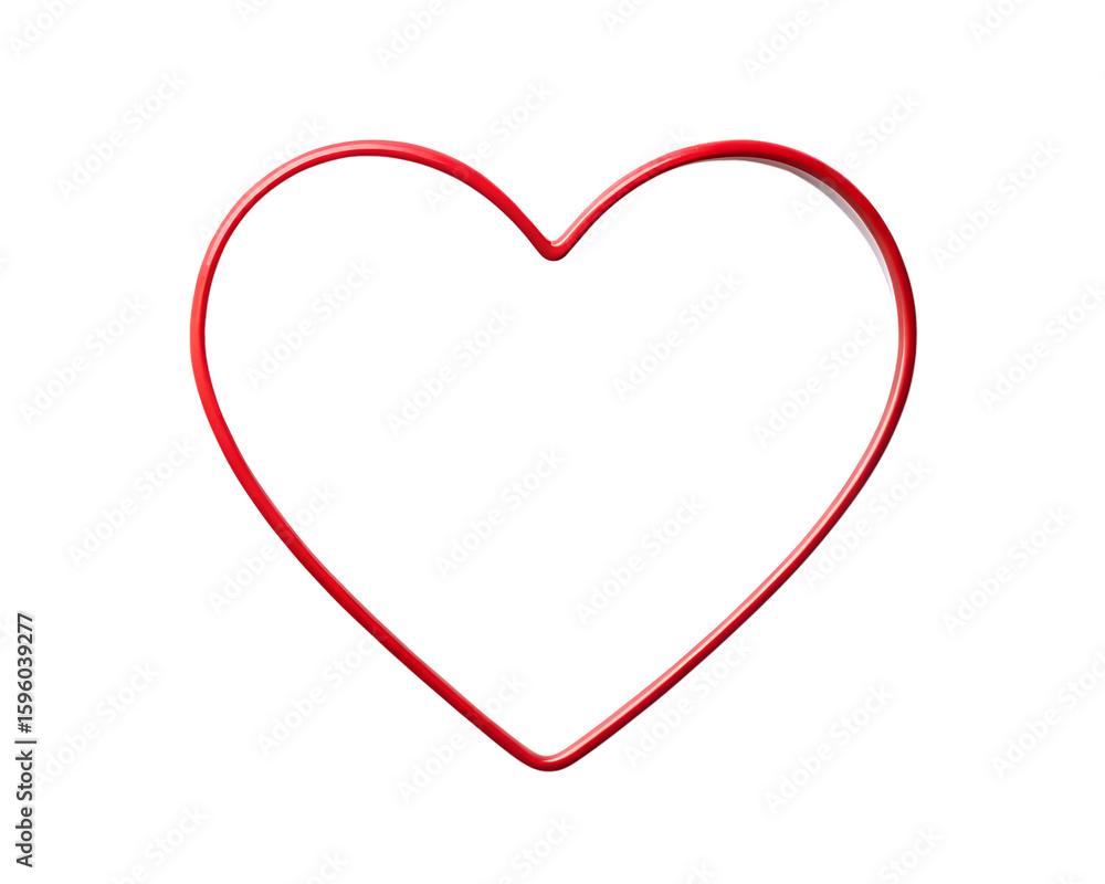 Red Heart Shape on Black Background Red Heart Shape on Black Background