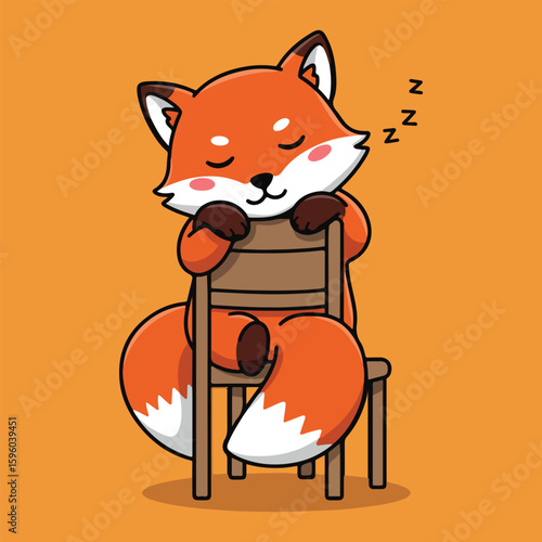 Animal Cute Flat Illustration Perfect for children's books, nursery prints, sleep-themed merchandise, and educational media about bedtime habits